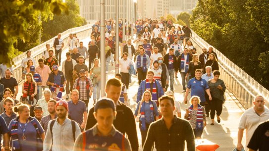 Crowds stream back to the MCG for round one.
