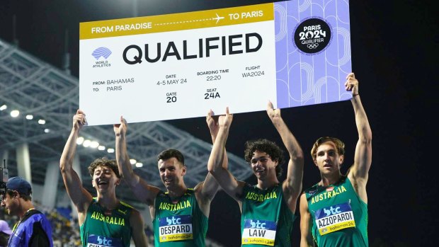 Australia’s male sprinters on blocks for Paris relay, and they’ve still got our fastest man to call up