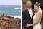 Wife and mother-of-two Helena Wright fell from the cliffs with her two-year-old girl and two-month-old boy on Monday morning.