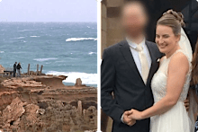 Wife and mother-of-two Helena Wright fell from the cliffs with her two-year-old girl and two-month-old boy on Monday morning.