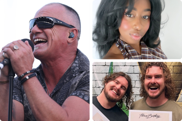 Shannon Noll, Kye and The Pierce Brothers.