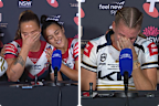 Isabelle Kelly and Ali Brigginshaw in tears.