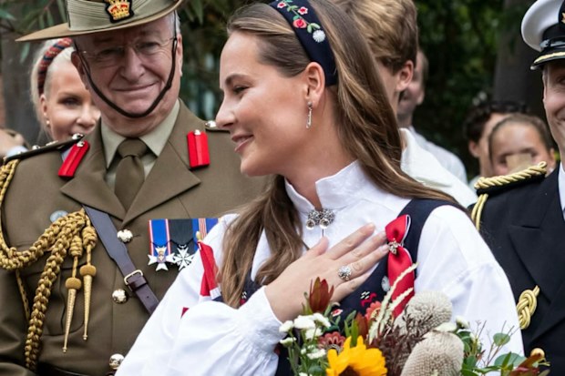 Norway's Princess Ingrid Alexandra celebrates May 17, National Day, from Sydney in what was her first official engagement in Australia May 17, 2026.