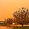 The dust storm arrived in Mildura  mid-afternoon.