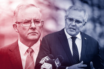 Anthony Albanese and Scott Morrison are set to face off at a federal election next year. 