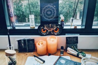 Julia Knight uses Instagram to connect with other women who are into witchcraft.