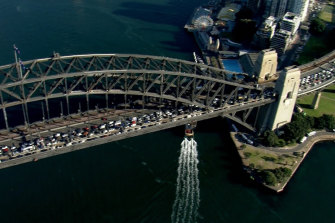 The Sydney Harbour Bridge was closed on Thursday morning after a fatal crash. 