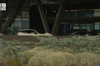 Multiple Australian Open cars were stationed out the front of the airport, ready to transport competitors and staff as they arrived throughout the day.