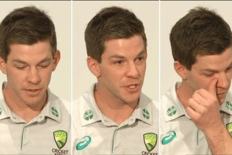 Tim Paine during his media conference on Friday.