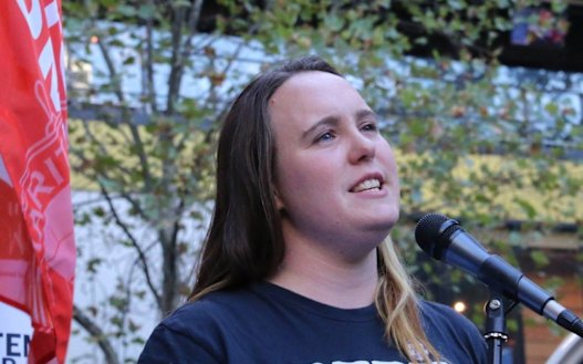 Victorian Socialists candidate Kath Larkin says the City of Melbourne is dominated by the rich, and must better represent the people.