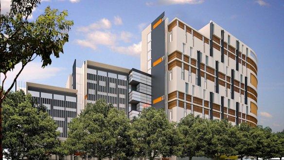 The proposed development at The Block would house up to 600 students. 