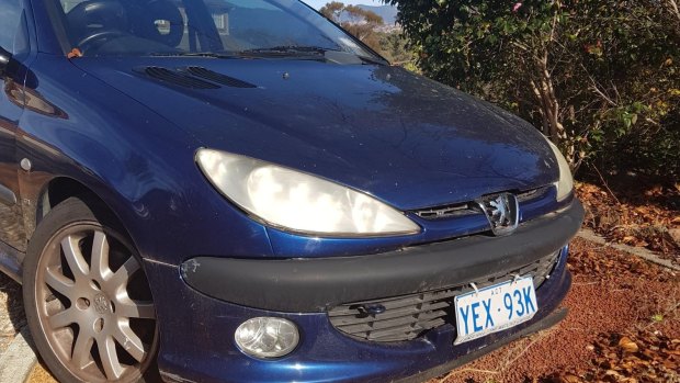 ACT Policing is seeking information about a blue Peugeot involved in a hit and run on Thursday July 26 2018.