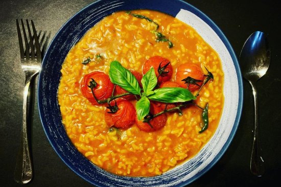 Danielle Alvarez’s tomato and basil Risotto.