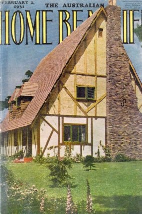 The Esme Johnston house on the cover of Home Beautiful in 1931.