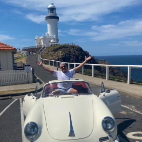 Big Jim Byne recently returned from Byron Bay and the Gold Coast where he travelled to in his 1961 Porsche 356b convertible.