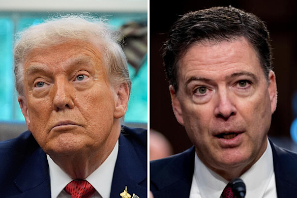 Donald Trump e James Comey.