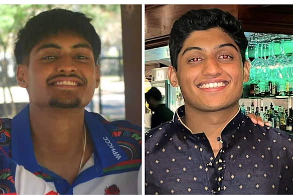 The two Sydney brothers Rudhra Iyer and Rishab Iyer were travelling with their parents when the disaster struck.