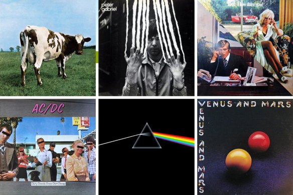 Some of the most iconic album cover designs from the Hipgnosis designers.