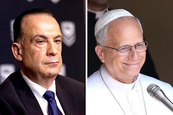 Peter V’landys and Pope Leo XIV. 