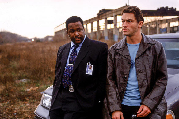 Wendell Pierce and Dominic West in The Wire.