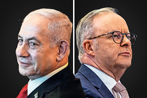 Benjamin Netanyahu and Anthony Albanese.