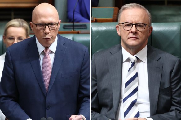 Peter Dutton again called Prime Minister Anthony Albanese “weak”. 