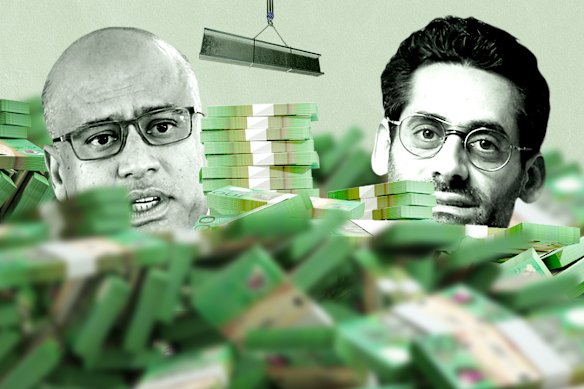 Pub baron Jon Adgemis and steel tycoon Sanjeev Gupta are under a mountain of debt.