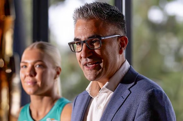 Mark Falvo was announced as the Netball Australia CEO on Thursday.