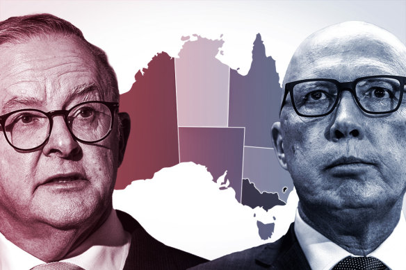 Anthony Albanese head to head with Peter Dutton