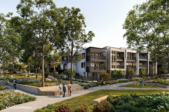 An artist’s impression of the Highforest development.