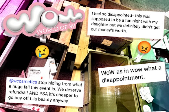 Frustrated attendees of W Cosmetics’ beauty event World of W took to social media to air their grievances about the poorly planned event.