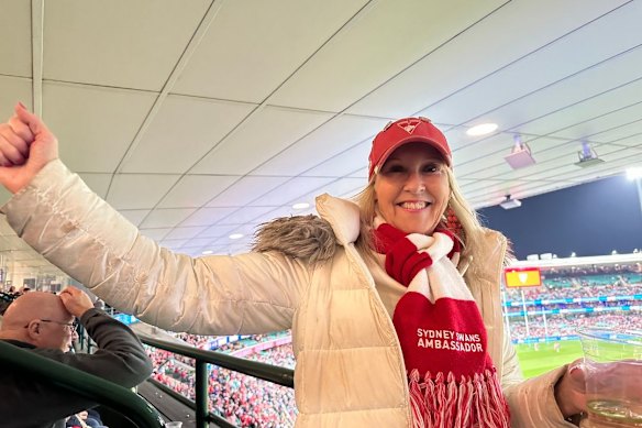 Carolyn Cummins has been a Swans supporter since she moved to Sydney in 1988.