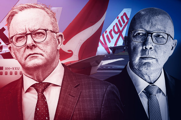 More than a third of voters marked down Anthony Albanese over claims he solicited upgrades from Qantas.
