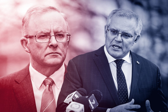 Anthony Albanese and Scott Morrison are set to face off at a federal election next year. 