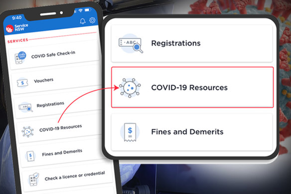 Here’s how to register your rapid antigen test result on the NSW Service app.