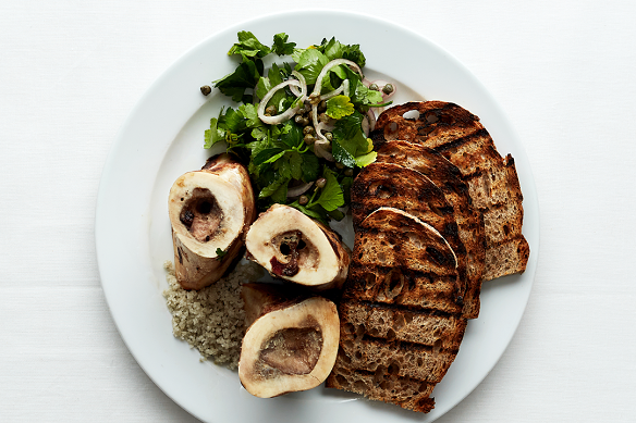 St John’s most famous dish: roasted bone marrow with toast.