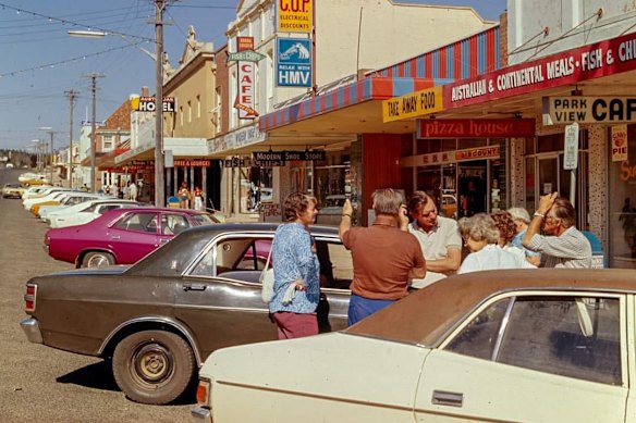 Sharp Street, Cooma in 1975, the NSW town where Angus Taylor grew up.