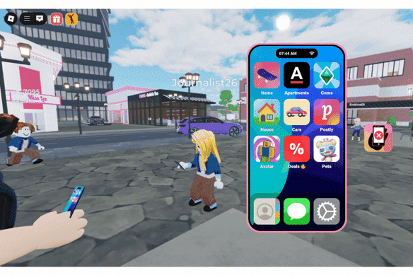 Children using Roblox have access to social media apps buried inside games.