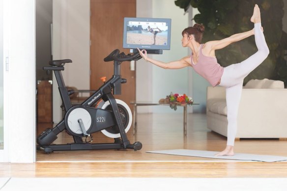 The NordicTrack S22i offers a library of cycle, HIIT, yoga and cross-training workouts.