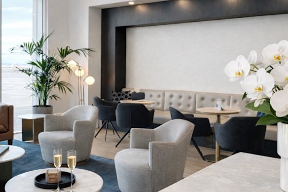 The interior of the Sydney’s ExecuJet lounge at Sydney Airport.