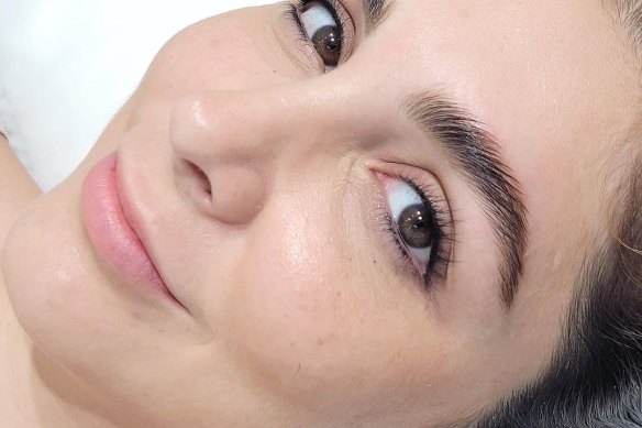 Brow lamination is a popular pre-Cup treatment from Amy Jean Linnehan. 