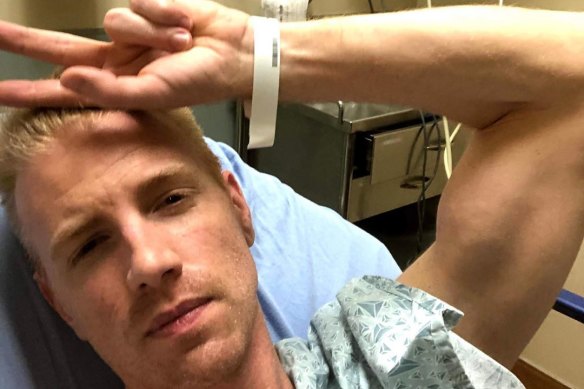 Walking Dead star Daniel Newman has been hospitalised with suspected coronavirus. The actor has not been tested but believes he was exposed to Covid-19 while he was in Sydney for Mardi Gras. 