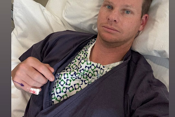 A picture Steve Smith has posted in Instagram after finger in the WTC's final in the Lord.