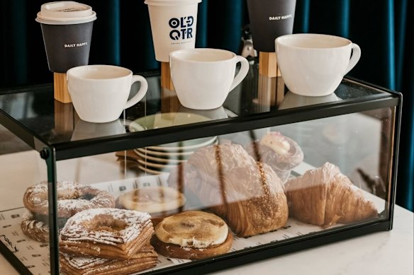 There's also croissants, pain au chocolat and pastries. 