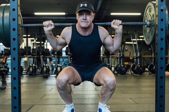 Graham Ambrose is photographed in a workout posted to his Instagram account.