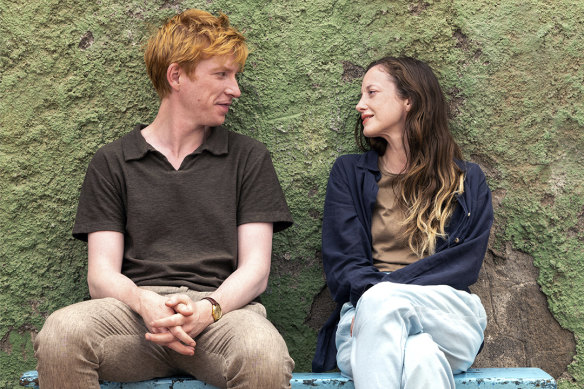 Domhnall Gleeson and Andrea Riseborough in Alice & Jack.
