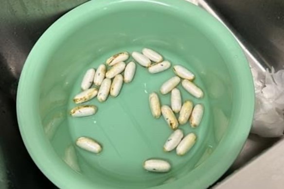 Dois homens foram acusados ​​de ingerir pellets de cocaína em uma suposta tentativa de contrabando de drogas ilícitas para a Austrália.