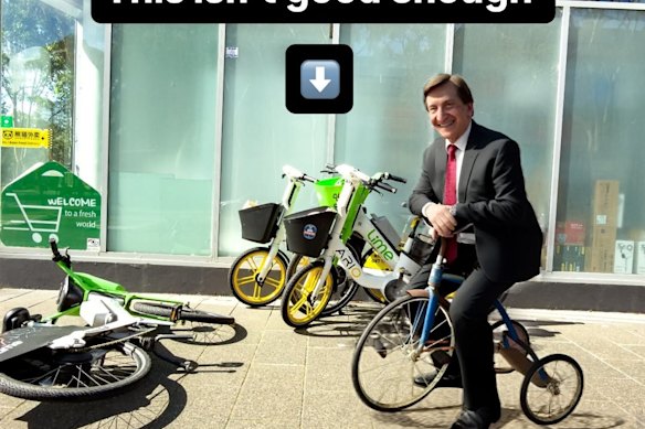 Labor minister Ron Hoenig uses AI for light-hearted social media content. 