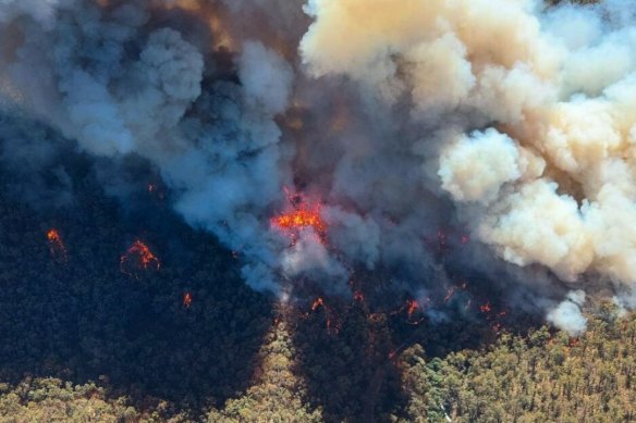 Residents were told to flee at the height of the fire. 