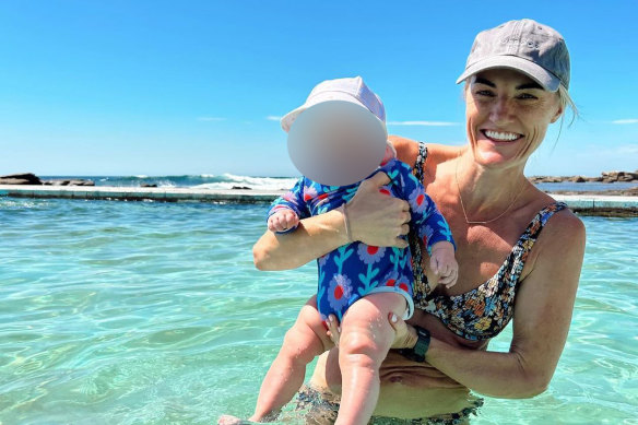 Bondi Junction attack victim Ashlee Good and her nine-month-old daughter.